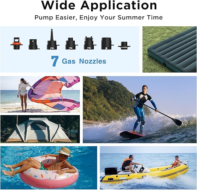 AIRBANK Puffer Pro Electric SUP Pump Rechargeable Paddle Board Air Pump
