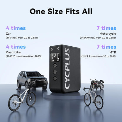 Cycplus AS2 Pro Max Mini Bike Pump 2025